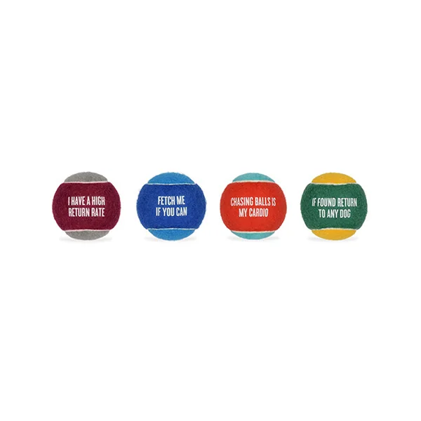 Dog Tennis Ball - 4 Pack Dog Tennis Ball - 4 Pack