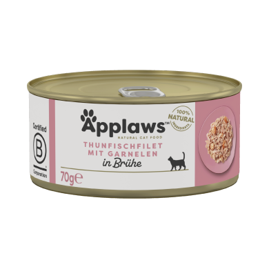 Applaws Thunfischfilet & Garnele 70g (24er Packung) Applaws Thunfischfilet & Garnele 70g (24er Packung)