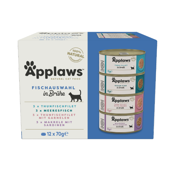 Applaws Multipack Katze Dosen Fisch12x70g