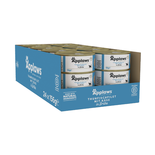 Applaws Thunfischfilet & Käse 156g (24er Packung)