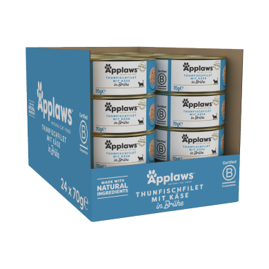Applaws Thunfischfilet & Käse 70g (24er Packung) Applaws Thunfischfilet & Käse 70g (24er Packung)