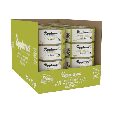 Applaws Thunfischfilet & Algen 70g (24er Packung) Applaws Thunfischfilet & Algen 70g (24er Packung)