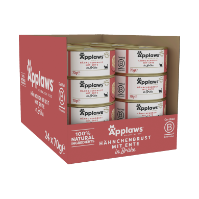 Applaws Huhn & Ente 70g (24er Packung) Applaws Huhn & Ente 70g (24er Packung)