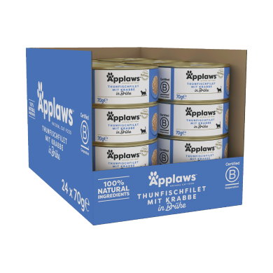 Applaws Thunfischfilet & Krabben 70 g (24er Packung) Applaws Thunfischfilet & Krabben 70 g (24er Packung)