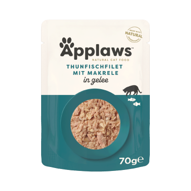 Applaws Thunfisch & Makrele in Gelee 70g (16er Packung) Applaws Thunfisch & Makrele in Gelee 70g (16er Packung)