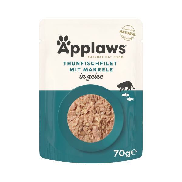 Applaws Thunfisch & Makrele in Gelee 70g (16er Packung) Applaws Thunfisch & Makrele in Gelee 70g (16er Packung)