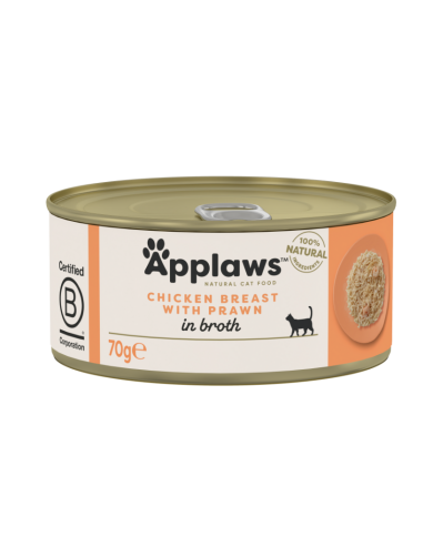 Applaws Hühnerbrust mit Garnelen in Brühe (24x70g) Applaws Hühnerbrust mit Garnelen in Brühe (24x70g)