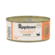 Applaws Hühnerbrust mit Hühnerleber in Brühe (24x70g)
