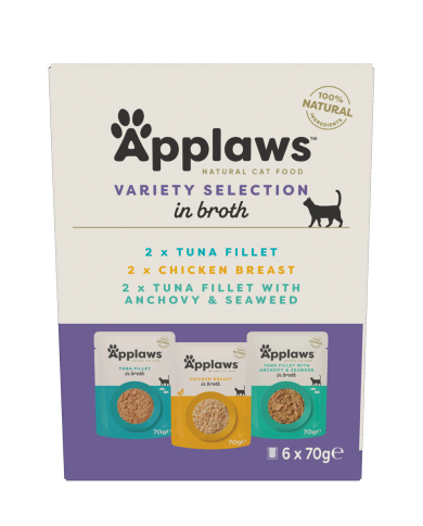 Applaws Sortenauswahl im Brühe Multipack (6x70g) Applaws Sortenauswahl im Brühe Multipack (6x70g)