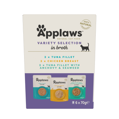 Applaws Sortenauswahl im Brühe Multipack (6x70g) Applaws Sortenauswahl im Brühe Multipack (6x70g)