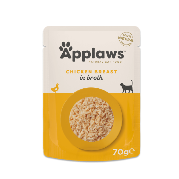 Applaws Nassfutter für Katzen Hühnerbrust in Brühe (12x70g) Applaws Nassfutter für Katzen Hühnerbrust in Brühe (12x70g)