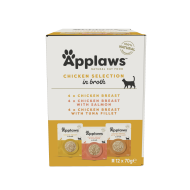 Applaws Nassfutter für Katzen, Multipack Hühnerauswahl in Brühe (12x70) Applaws Nassfutter für Katzen, Multipack Hühnerauswahl in Brühe (12x70)