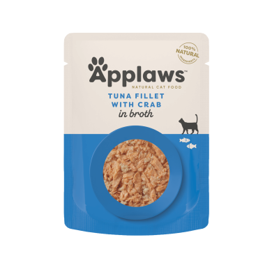 Applaws Thunfischfilet mit Krabben in Brühe Nassfutter für Katzen (12x70g) Applaws Thunfischfilet mit Krabben in Brühe Nassfutter für Katzen (12x70g)