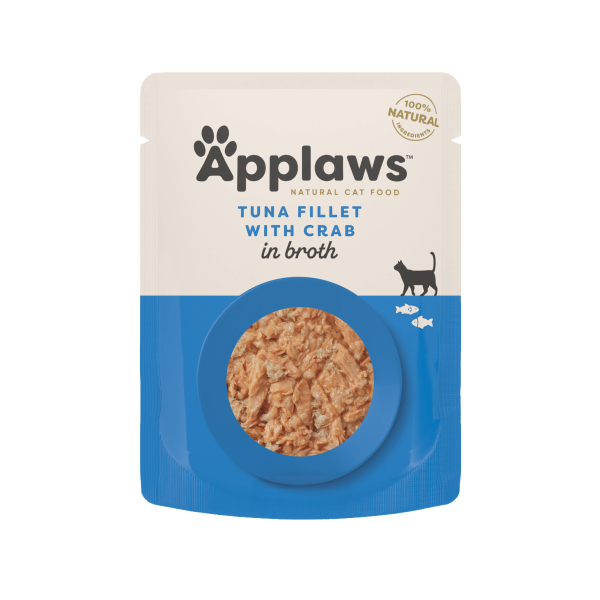 Applaws Thunfischfilet mit Krabben in Brühe Nassfutter für Katzen (12x70g) Applaws Thunfischfilet mit Krabben in Brühe Nassfutter für Katzen (12x70g)
