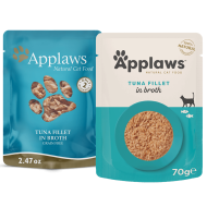 Applaws Thunfischfilet mit Lachs in Brühe Nassfutter für Katzen (12x70g) Applaws Thunfischfilet mit Lachs in Brühe Nassfutter für Katzen (12x70g)