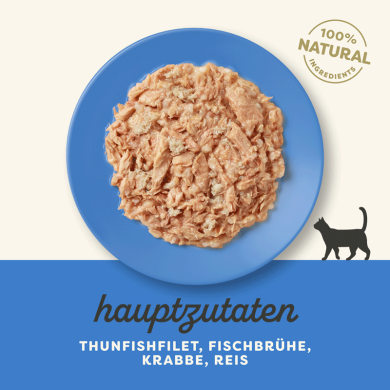 Applaws Thunfischfilet mit Krabben in Brühe Nassfutter für Katzen (12x70g) Applaws Thunfischfilet mit Krabben in Brühe Nassfutter für Katzen (12x70g)