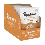 Applaws Hähnchenbrust mit Thunfischfilet in Brühe (12x70g)