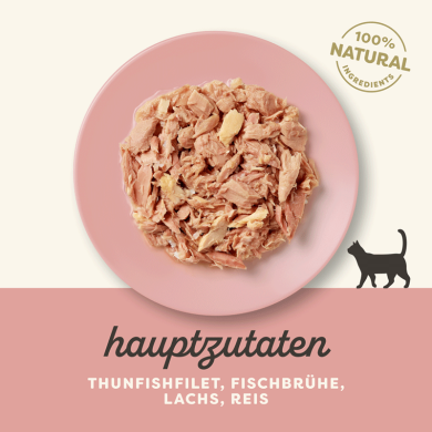 Applaws Thunfischfilet mit Lachs in Brühe Nassfutter für Katzen (12x70g) Applaws Thunfischfilet mit Lachs in Brühe Nassfutter für Katzen (12x70g)