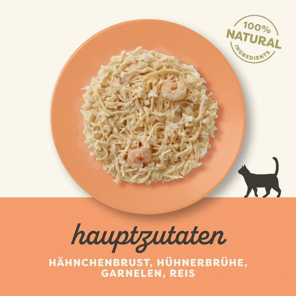 Applaws Hühnerbrust mit Garnelen in Brühe (24x70g)