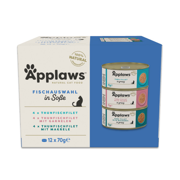 Applaws Fischauswahl Multipack in Soße (12 x 70 g)