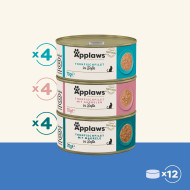 Applaws Fischauswahl Multipack in Soße (12 x 70 g)