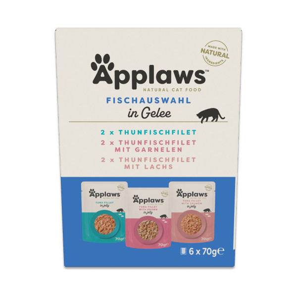 Applaws Fischauswahl in Gelee, Multipack (6x70 g)