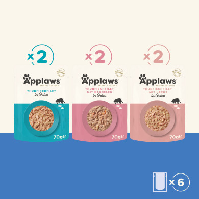 Applaws Fischauswahl in Gelee, Multipack (6x70 g)