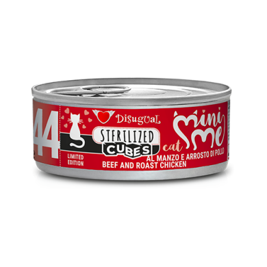 Disugual Mini Me 44 – Cubes Rindfleisch und gebratenes Huhn (85gx12)