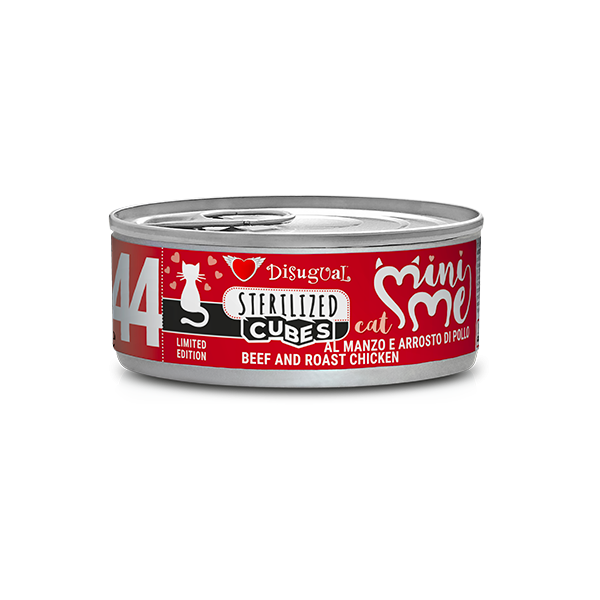 Disugual Mini Me 44 – Cubes Rindfleisch und gebratenes Huhn (85gx12)