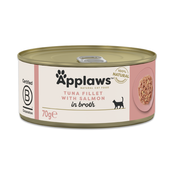 Applaws Thunfischfilet mit Lachs in Brühe (24x70g)