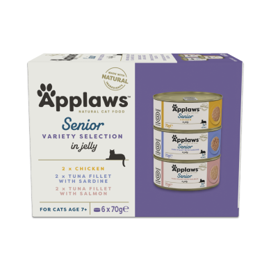 Applaws Multipack- Verschiedenen Sorten Senior in Gelee (6x70g)