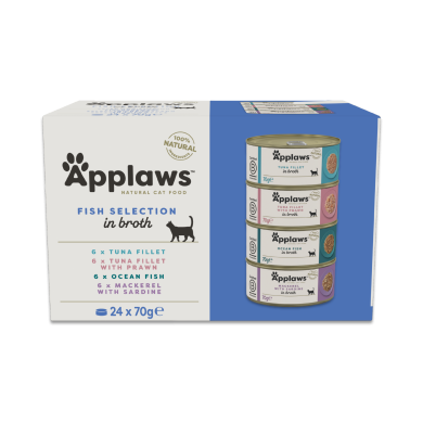 Applaws Fisch-Auswahl Multipack in Brühe (24x70g)