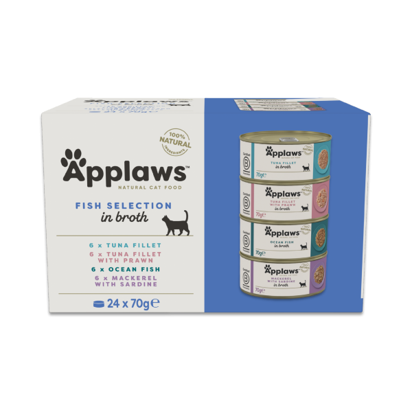 Applaws Fisch-Auswahl Multipack in Brühe (24x70g)
