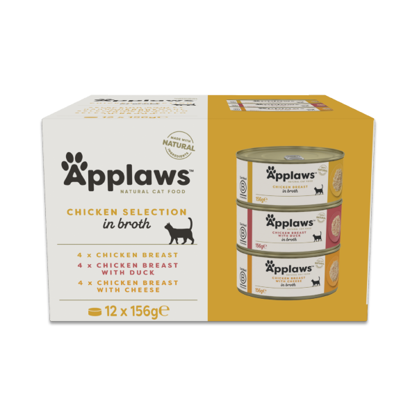Applaws Hähnchen Auswahl Multipack in Brühe (12x156g)