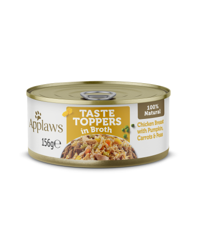 Applaws Hähnchenbrust mit Kürbis, Karotten und Erbsen in Brühe Dose 156g ( 12er Packung )