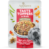 Applaws Rindfleisch mit grünen Bohnen, Süßkartoffeln und roter Paprika im Brühbeutel 85g (12er Packung ) Applaws Rindfleisch mit grünen Bohnen, Süßkartoffeln und roter Paprika im Brühbeutel 85g (12er Packung )