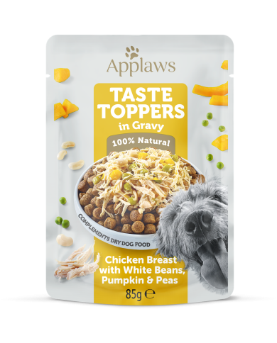 Applaws Hähnchenbrust mit weißen Bohnen, Kürbis und Erbsen in Soße Beutel 85g ( 12er Packung )
