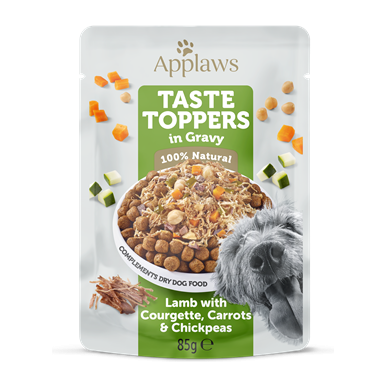 Applaws Lamm mit Zucchini, Karotten und Kichererbsen in Soße Beutel 85g (12er Packung)