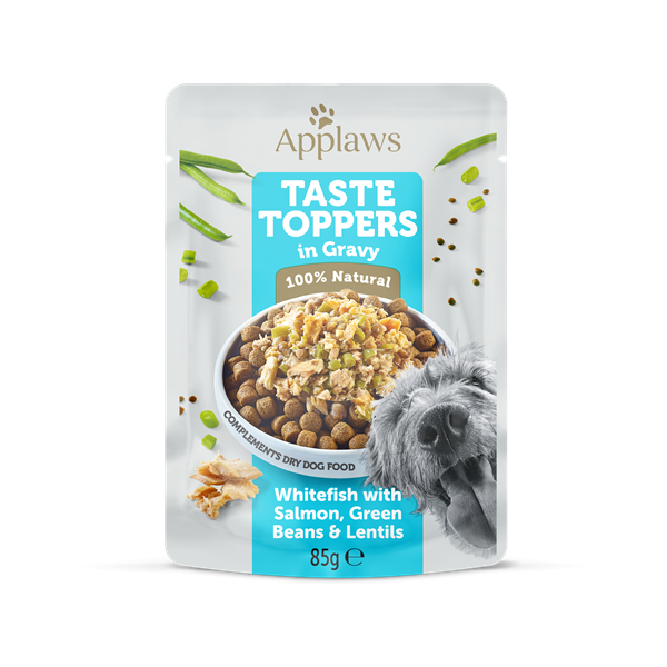 Applaws Weißfisch mit Lachs, grünen Bohnen und Linsen in Soße Beutel 85g( 12er Packung )