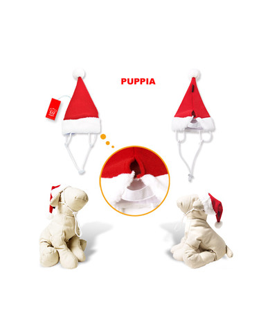 SANTA`S HAT - PUPPIA - Hundemütze-Weihnachten
